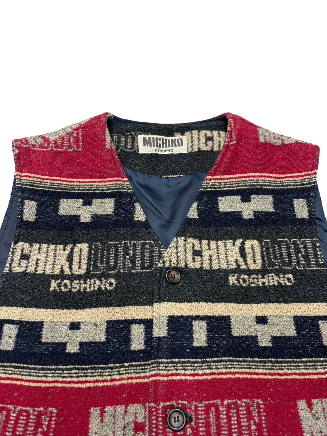 미치코 코시노  런던 조끼 M 상품이미지3