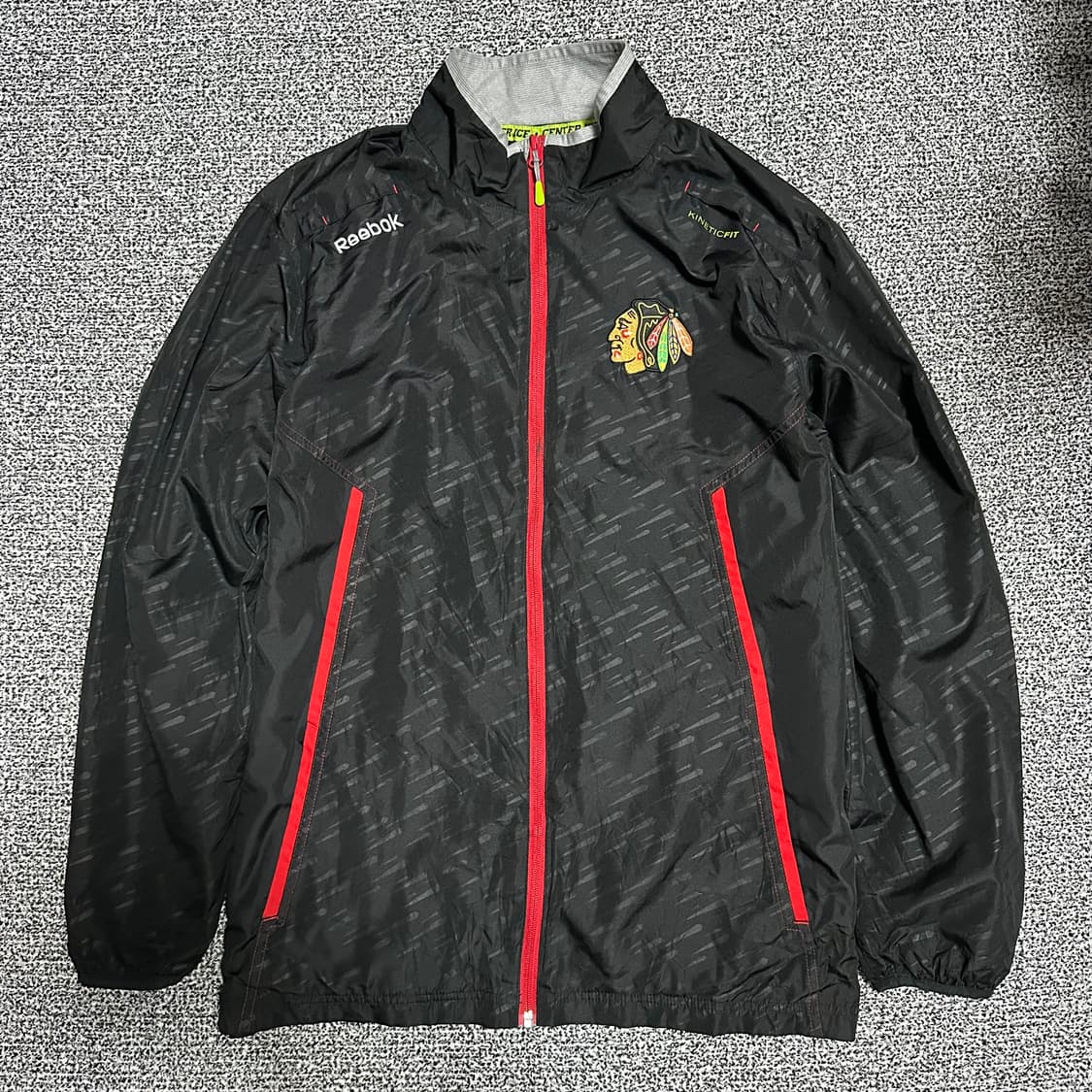 (XL추천) 리복 NHL 블랙호크스 바람막이 윈드브레이커 상품이미지1