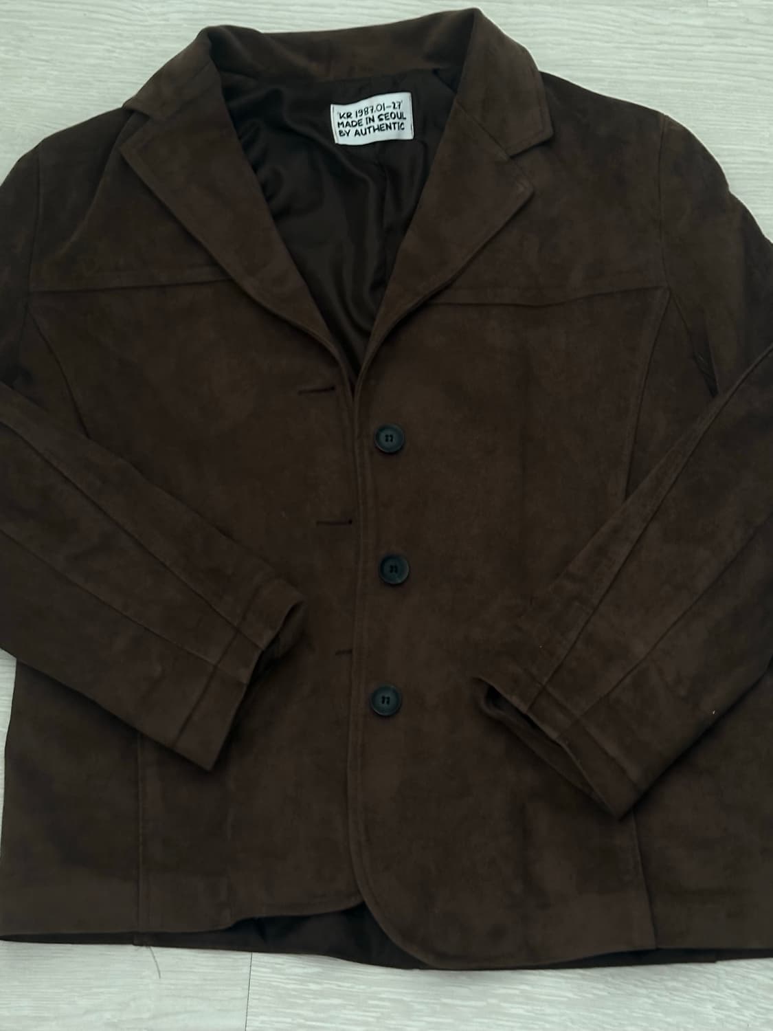 Vintage 갈색 벨벳자켓 상품이미지4