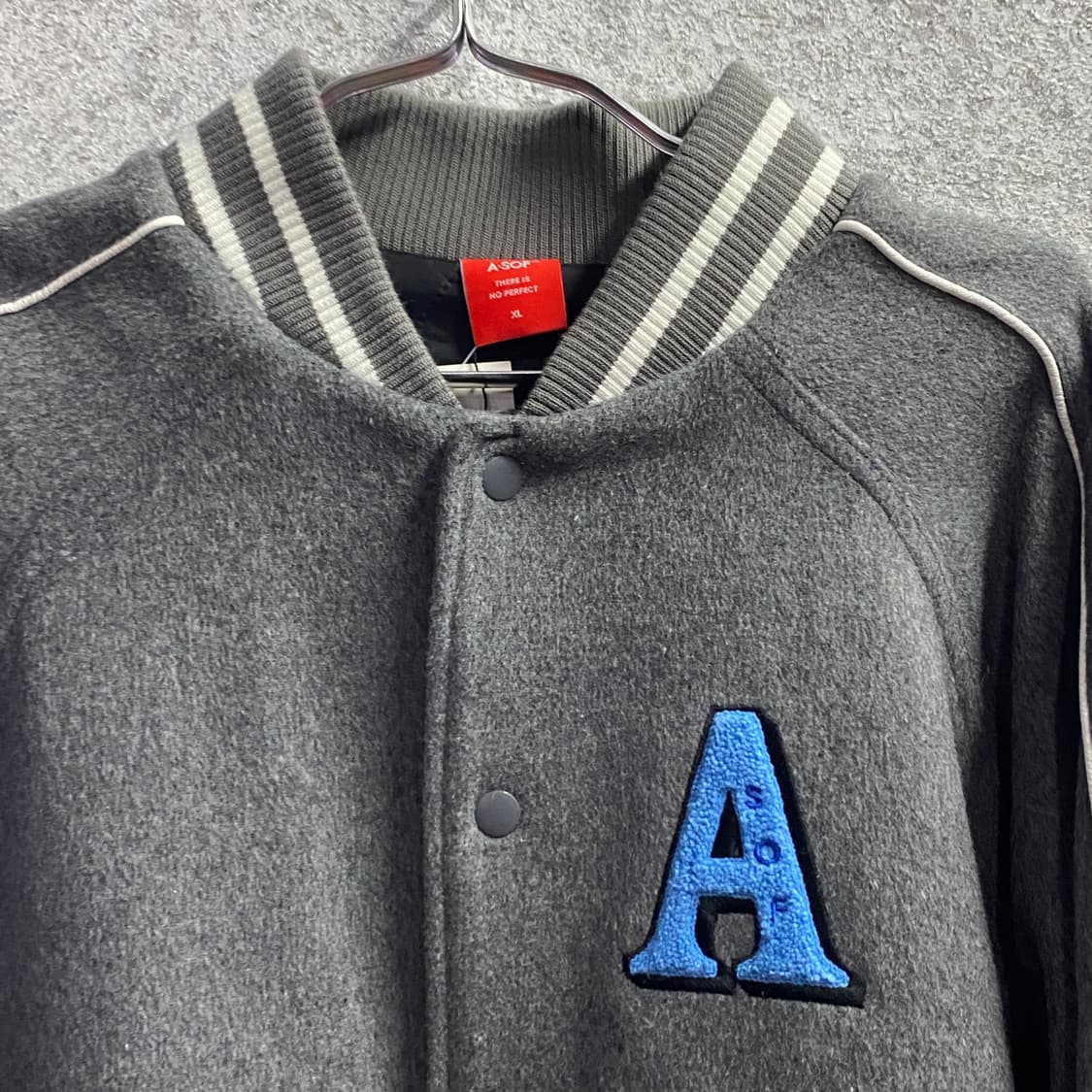 ASOF 컬러블럭로고 울 바시티 B3683 상품이미지3