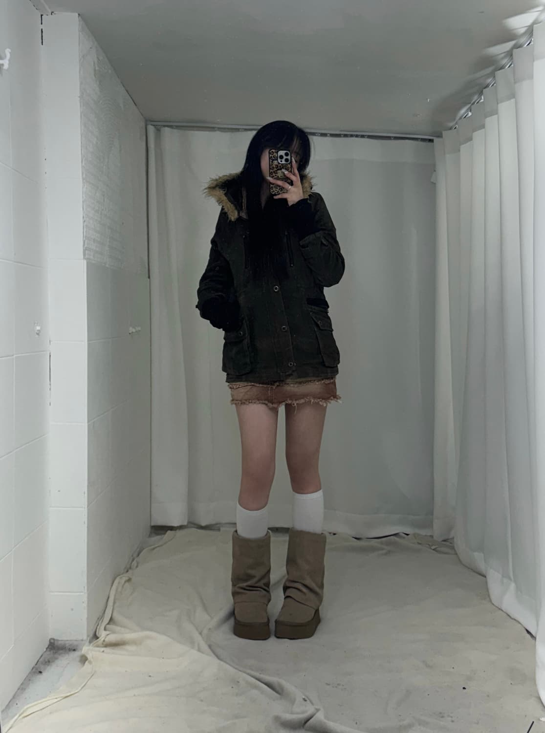 아베크롬비 핀터깔 카키브라운 그런지 와투케 코디세트 상품이미지2