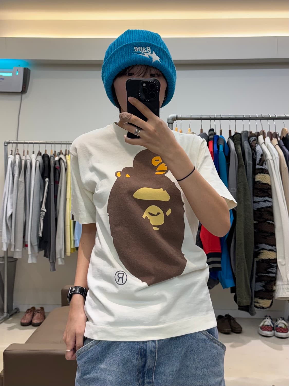 베이프 마일로 온 빅 에이프 반발 티셔츠 상품이미지5