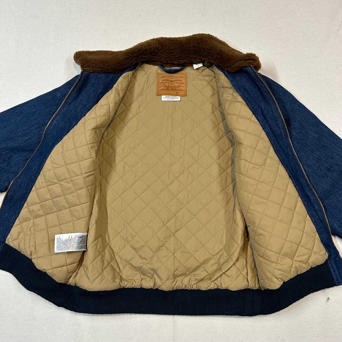 M) 리바이스 프리미엄 데님 블루종 봄버 시어링 자켓 상품이미지6