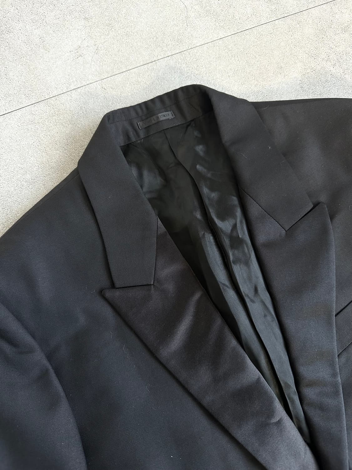 알렉산더 맥퀸 아카이브 블랙 세틴 라펠 블레이저 상품이미지5