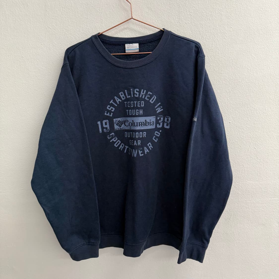 컬럼비아 아웃도어 네이비 맨투맨 (2XL) 상품이미지1