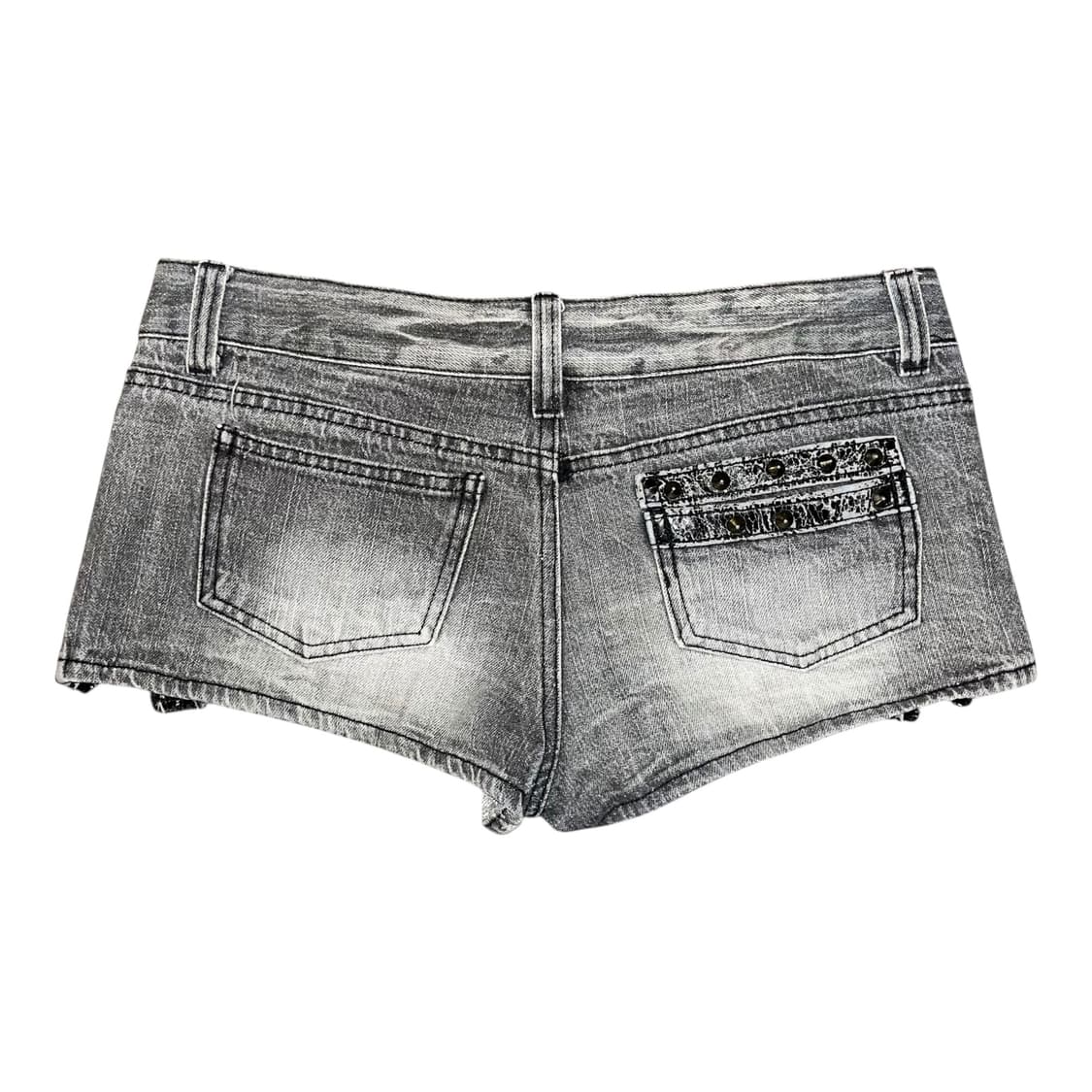 해골 스터드 데미지 숏팬츠 펑크y2k갸루 상품이미지3