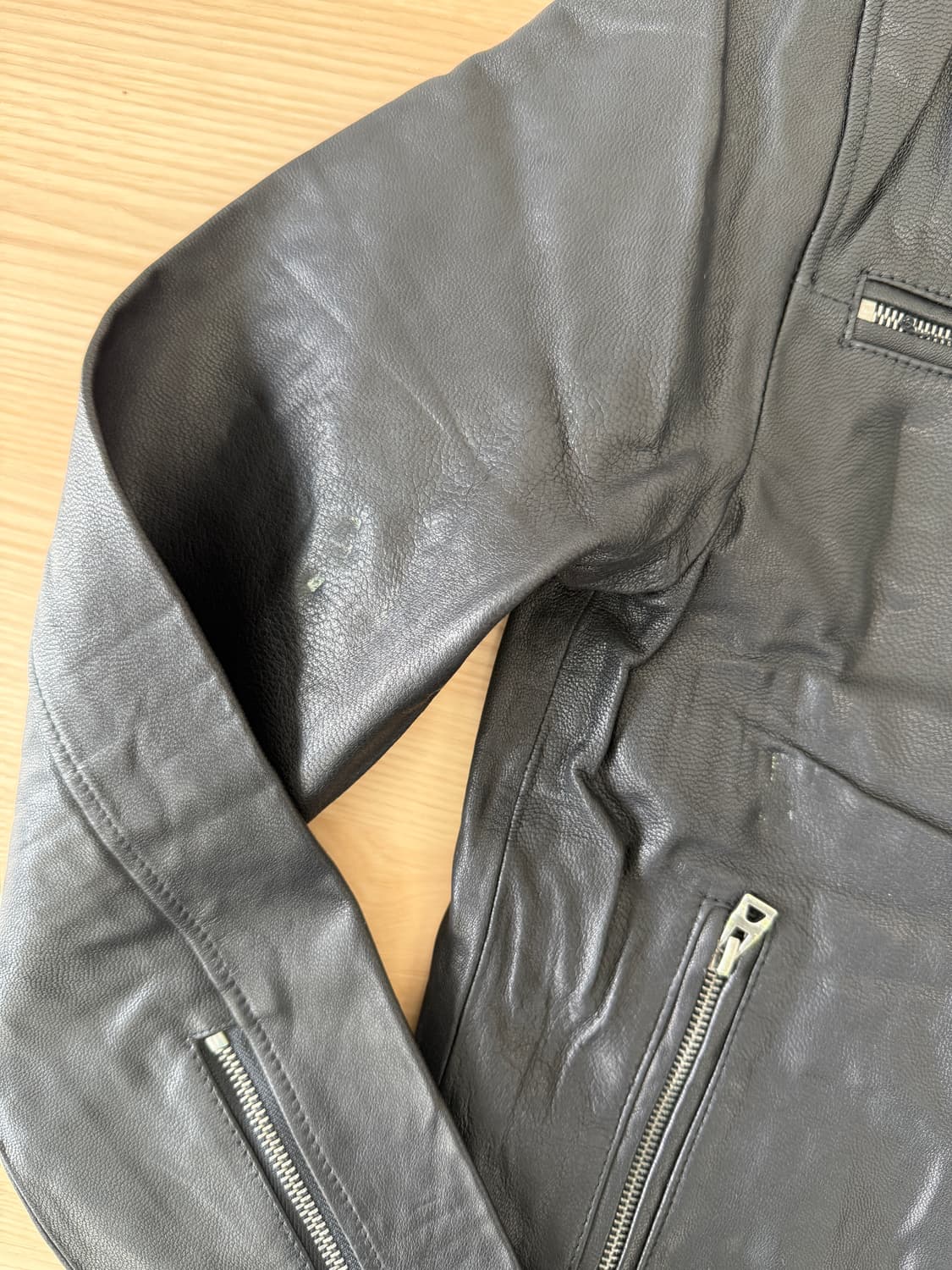 빈티지 1등급 양가죽 라이더 자켓 상품이미지4