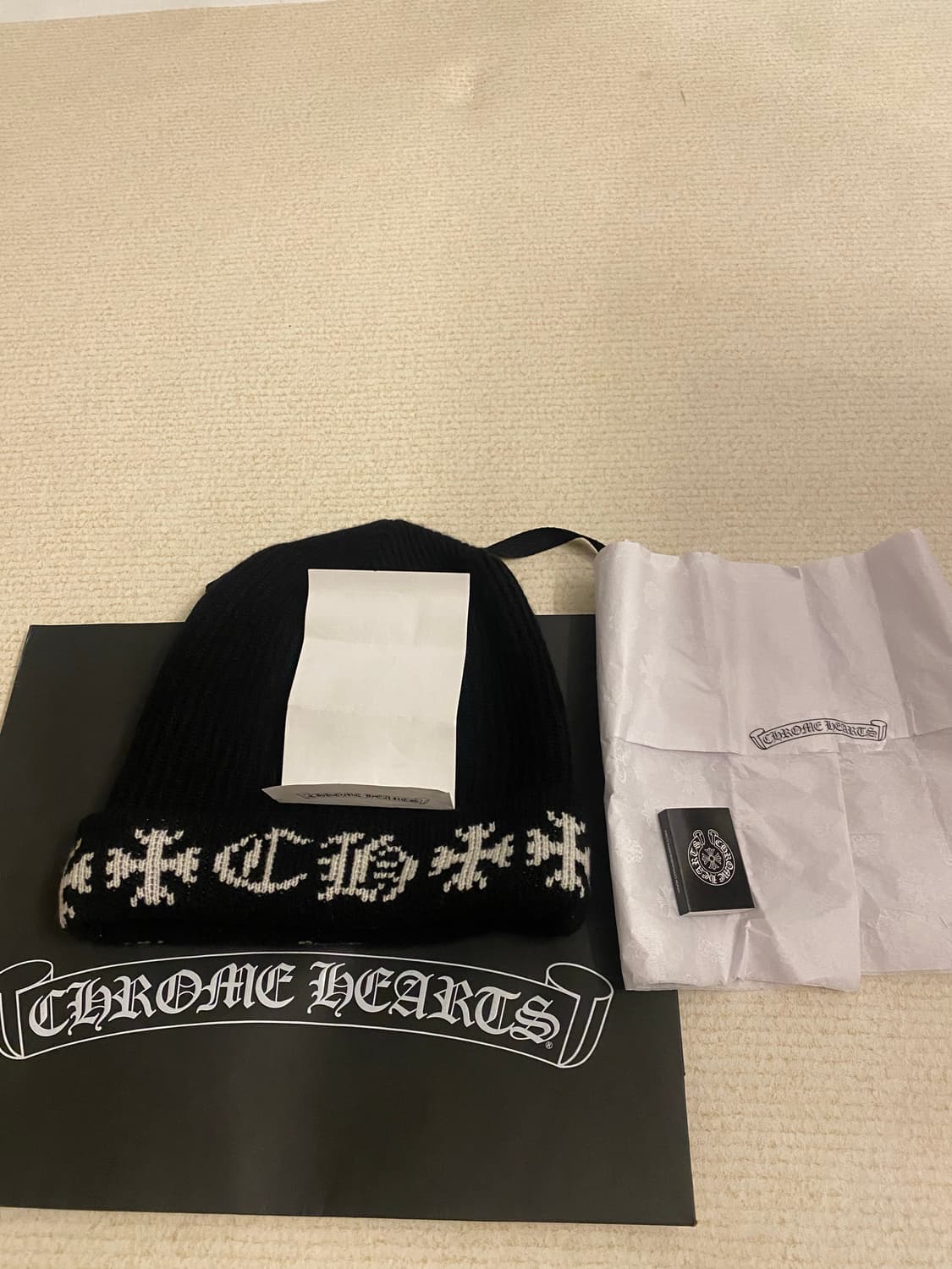 (새제품) 크롬하츠 빅대디 비니 블랙 상품이미지1