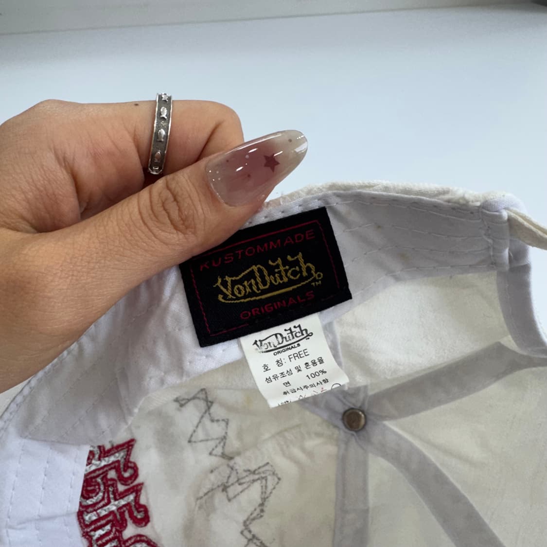 VonDutch 본더치 레드로고 화이트 볼캡 상품이미지7