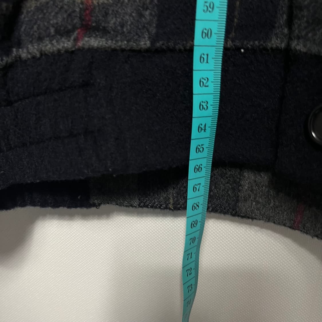 파크랜드 체크 울 블루종 자켓  상품이미지7