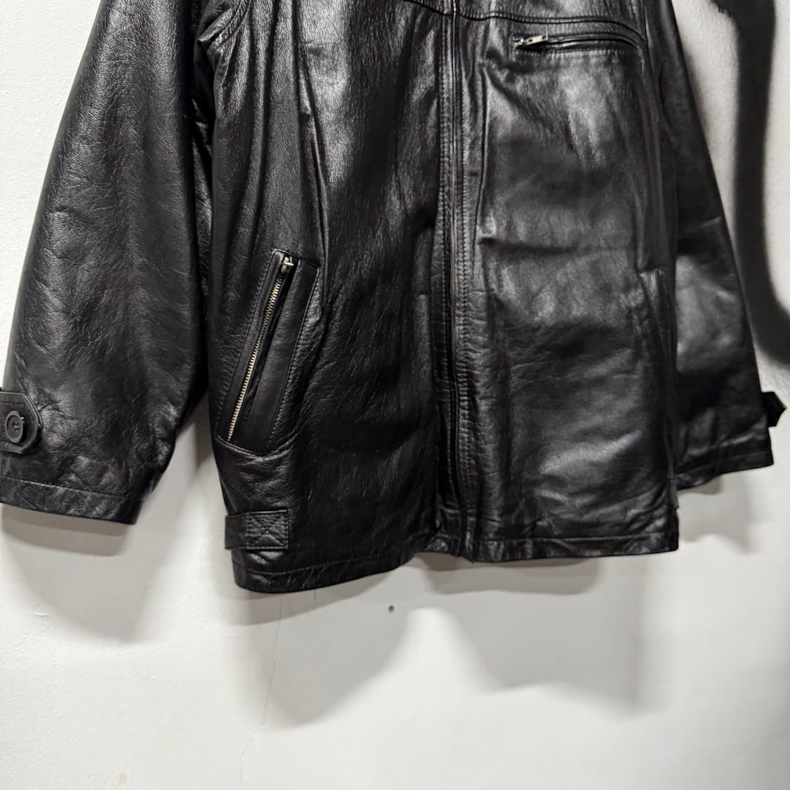 VTG 빈티지 내피 탈 부착 100% 양가죽 싱글 자켓 상품이미지4