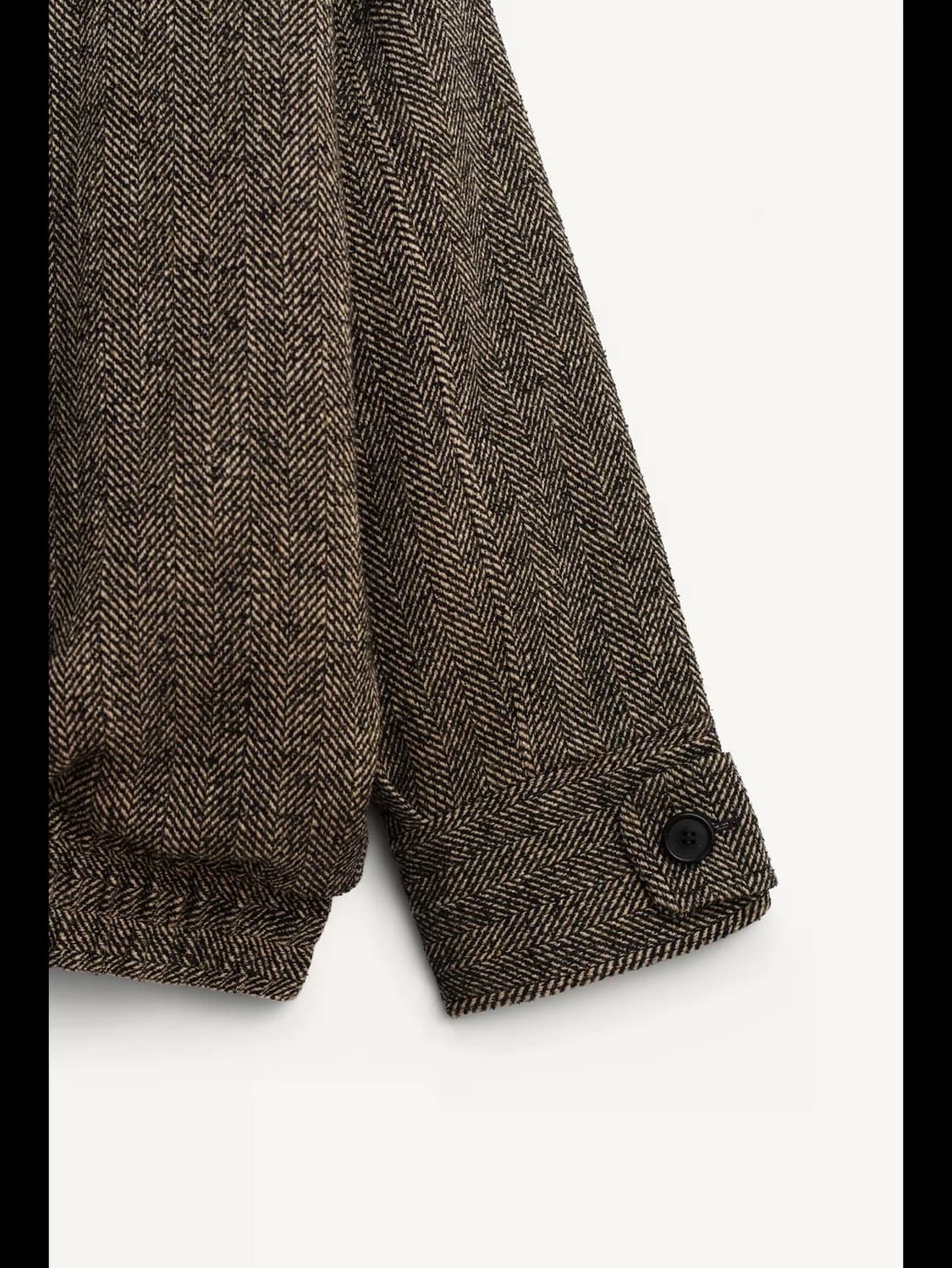 M(KR 66) 자라 리미티드 에디션 헤링본 콤비 봄버 재킷 한정판 상품이미지9