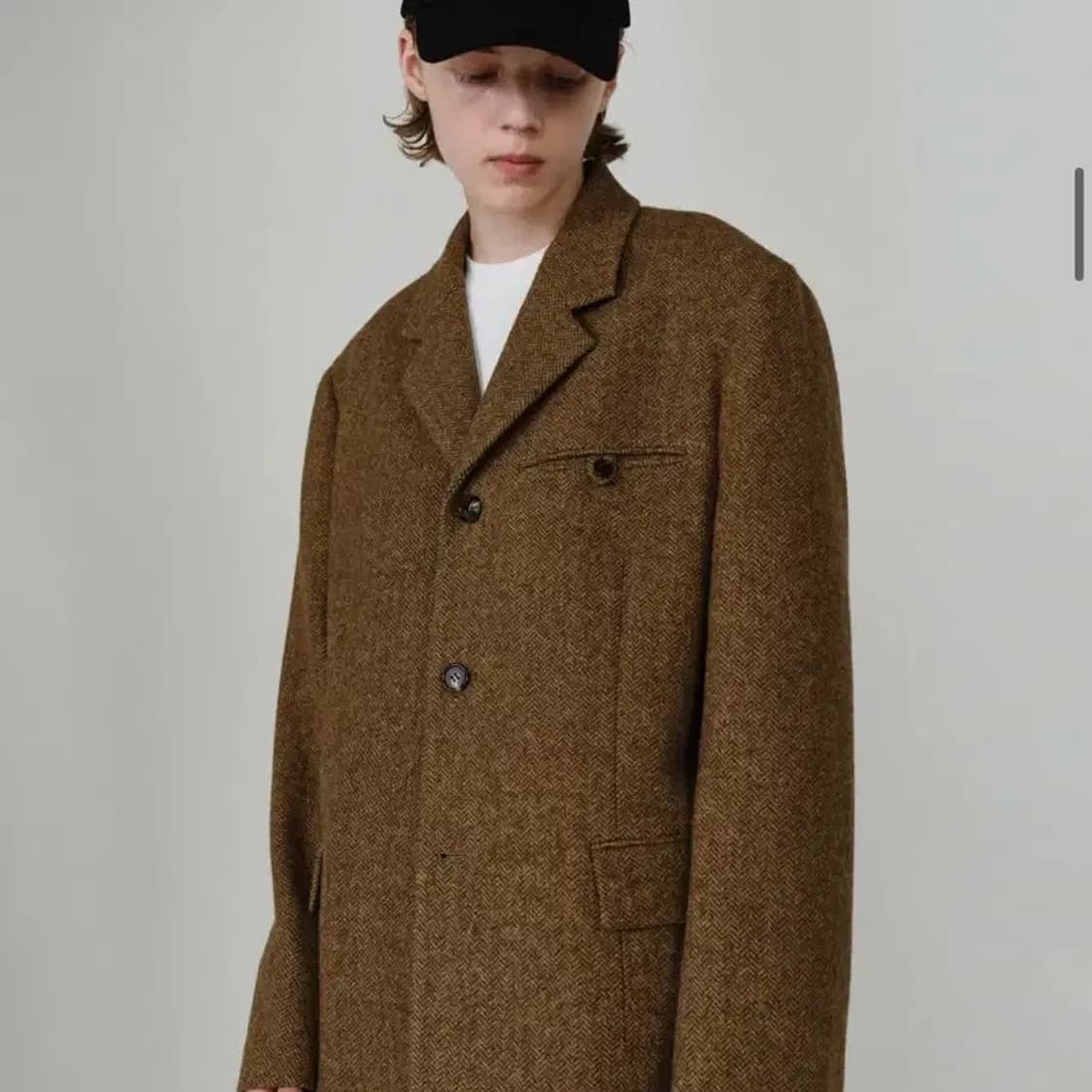 IEY 울 헤링본 블레이저 자켓 L 상품이미지3