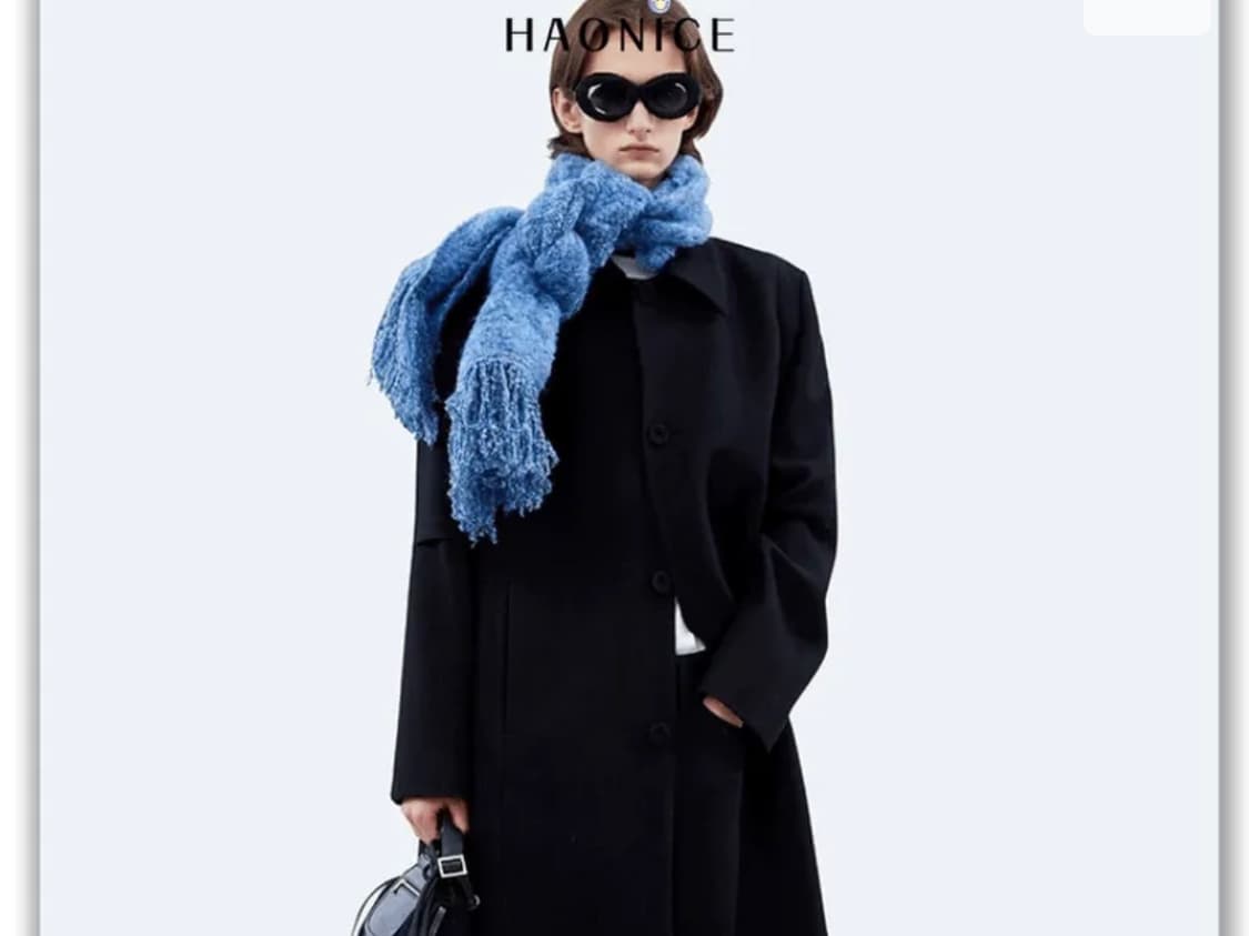 아더에러 💙 퍼지 니트 목도리 상품이미지1