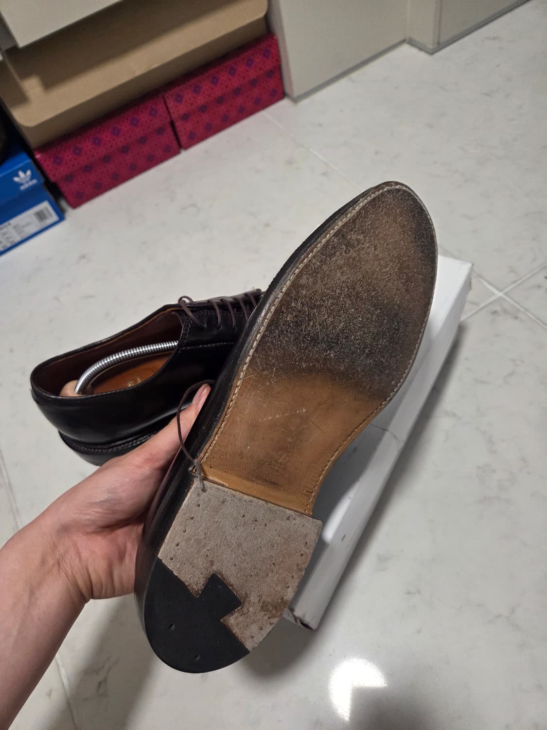 알든 990 버건디 코도반 10.5E  상품이미지7