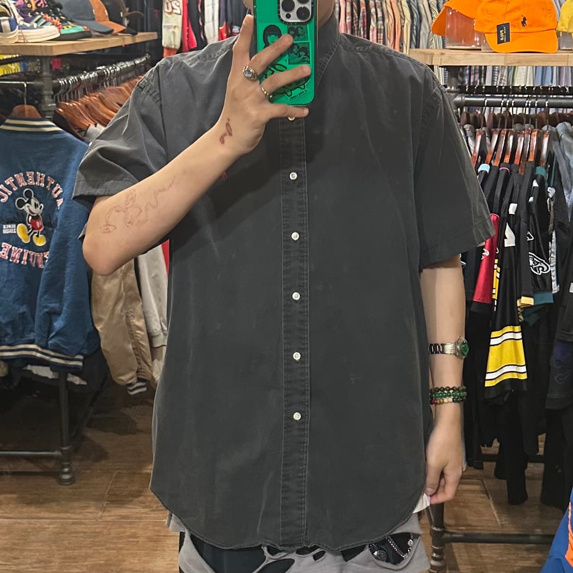 [HI] 폴로 랄프로렌 데님 반팔 셔츠 그레이 상품이미지2