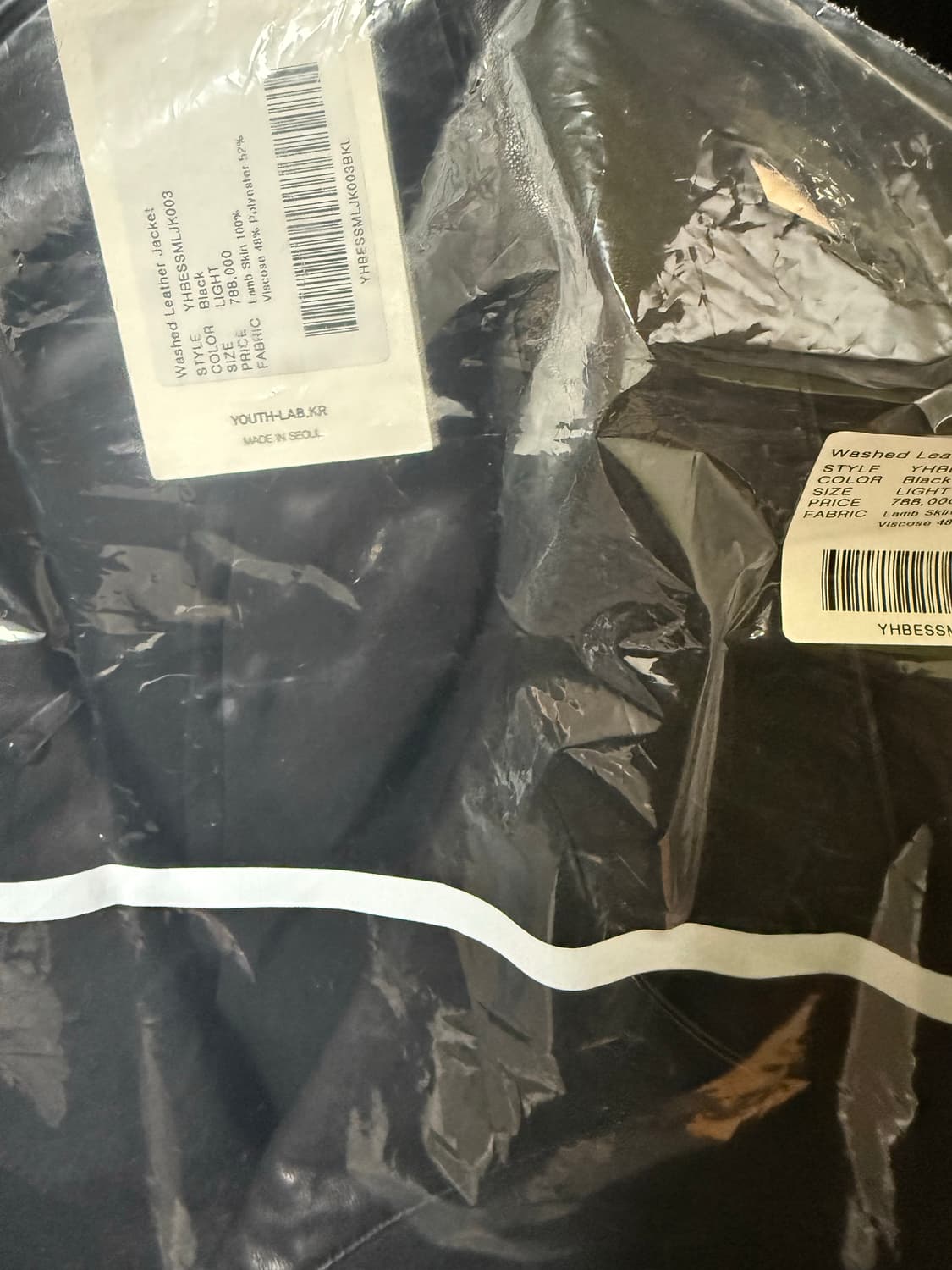 (초판본) 유스 워시드 레더 자켓 L 상품이미지3