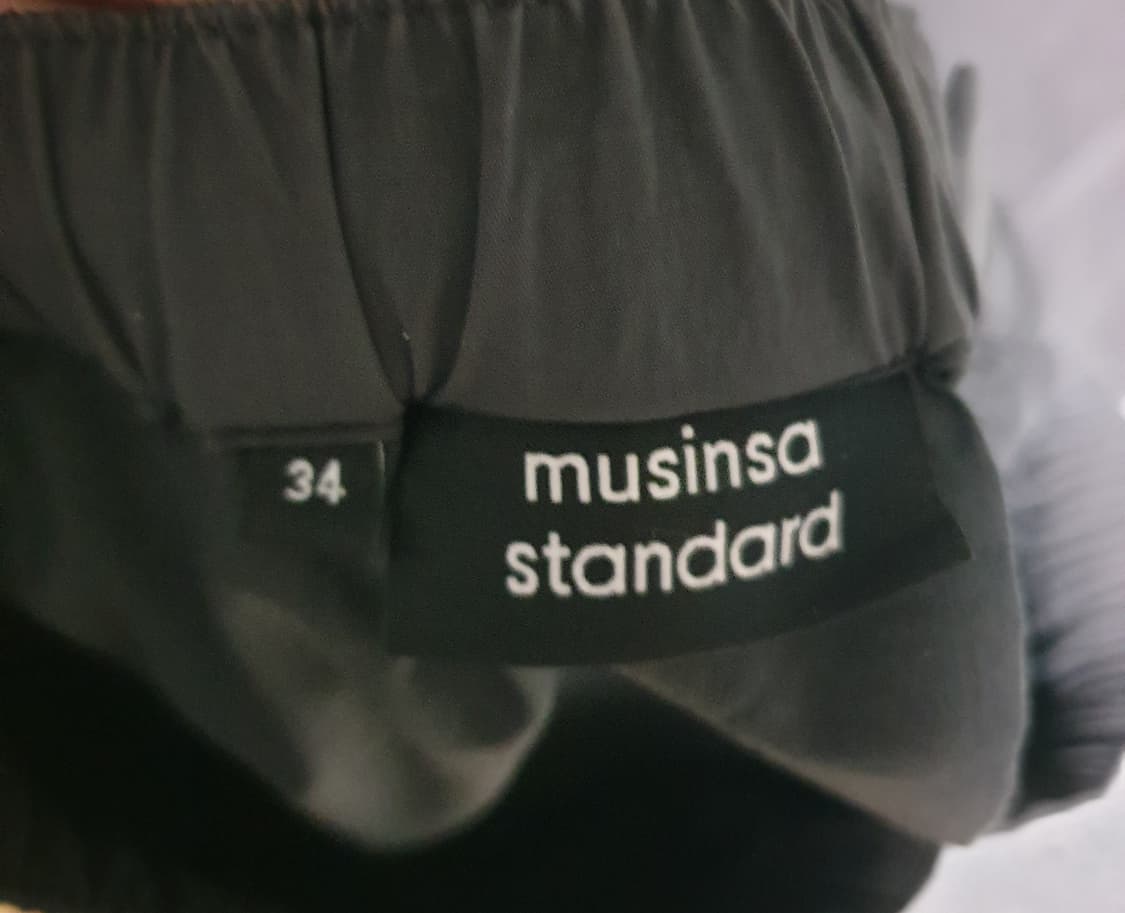 무신사스탠다드 와이드 나일론 파라슈트 팬츠 블랙 (34) 상품이미지3