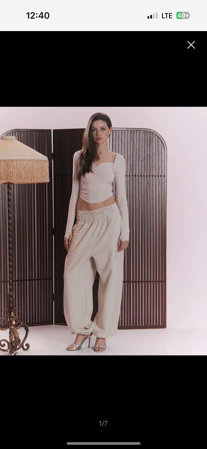 플리즈노팔로우 플노팔 뉴 헤일리 조거팬츠 오트밀 상품이미지1