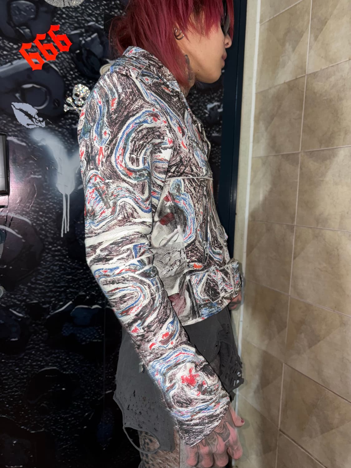 Claire Barrow hand painting jacket 상품이미지6