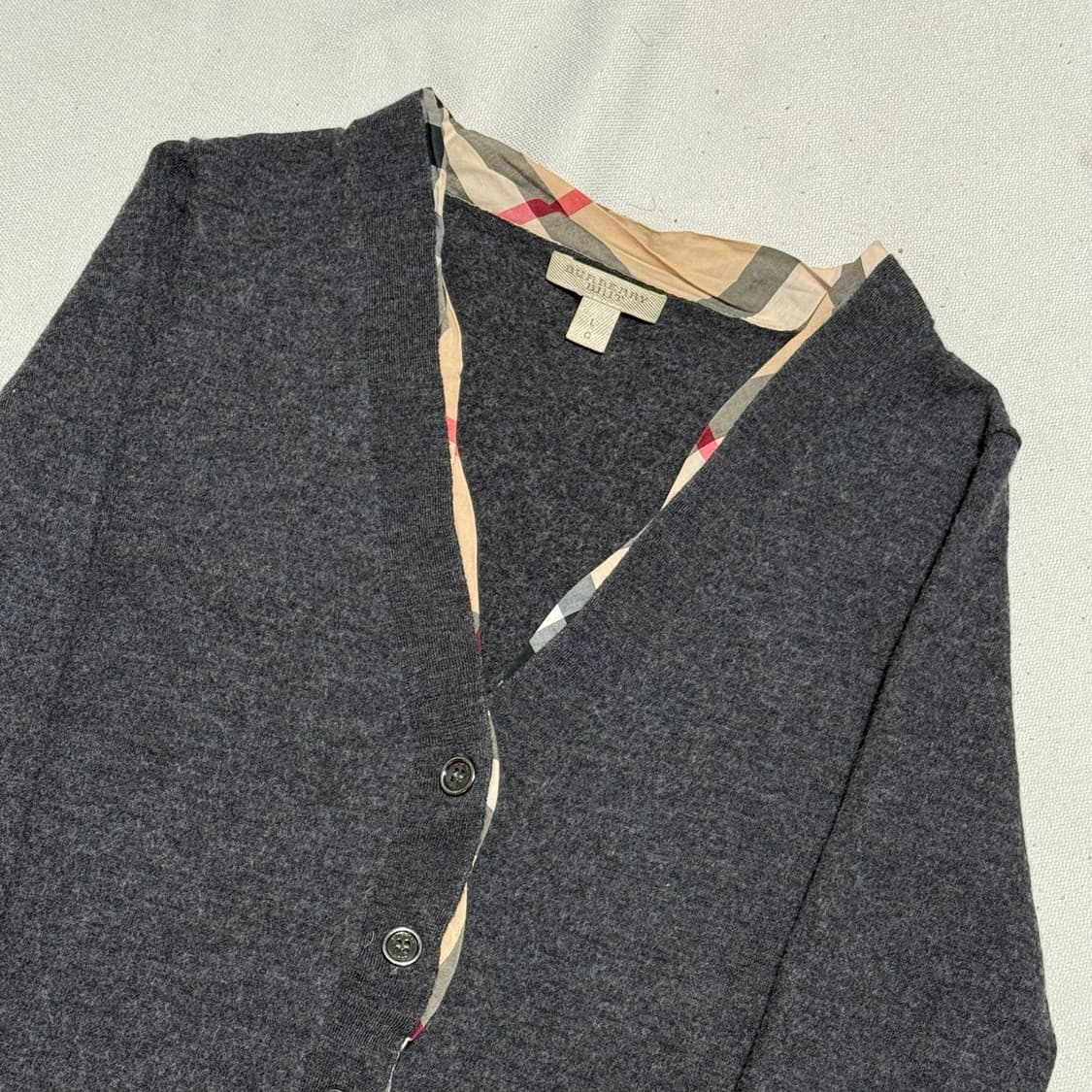 L 버버리 노바체크 포인트 여성 가디건  상품이미지1