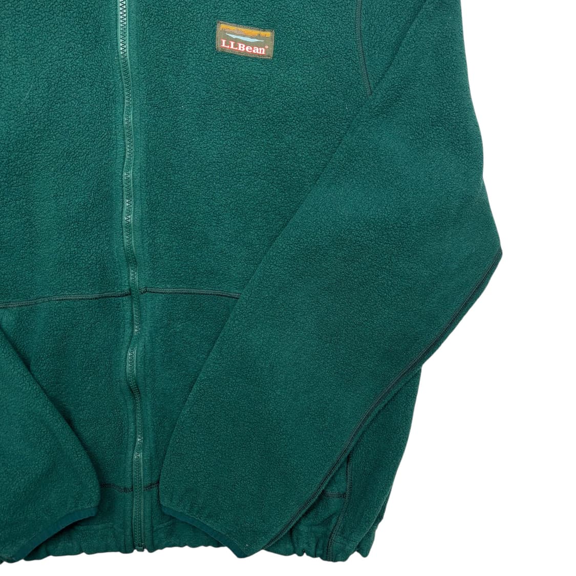 90s LL Bean 엘엘빈 그린 플리스 자켓 L 상품이미지3