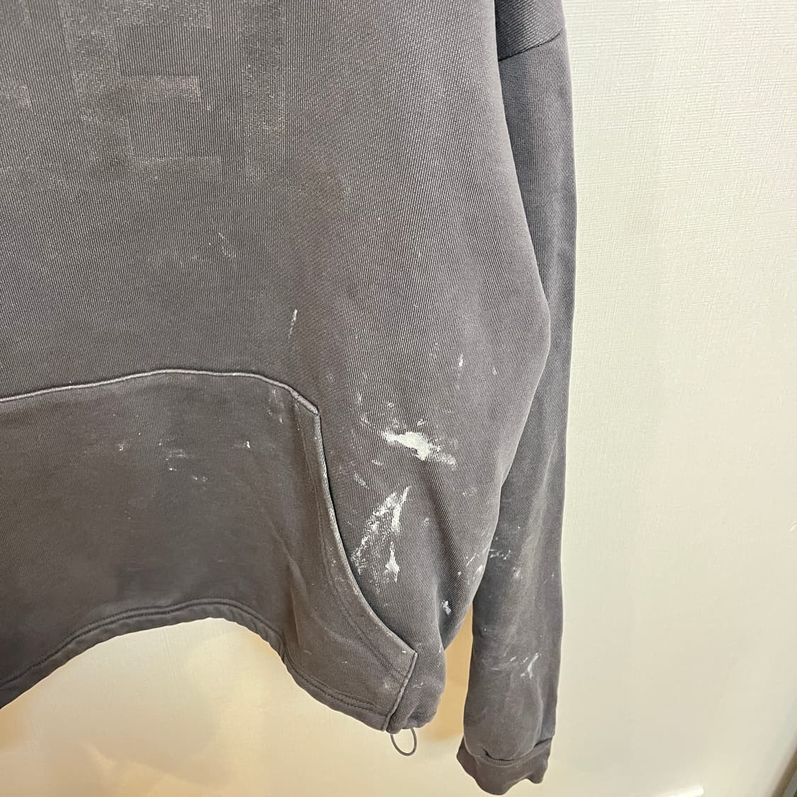 (XL정도 가오리핏) 한섬 LEEY 페인팅 후드 티셔츠 상품이미지3