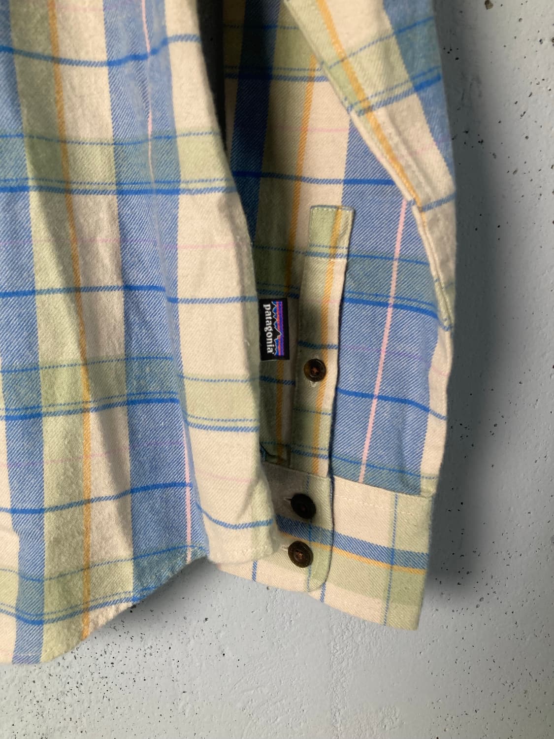 파타고니아 체크 오가닉 코튼 셔츠 (S) 상품이미지2