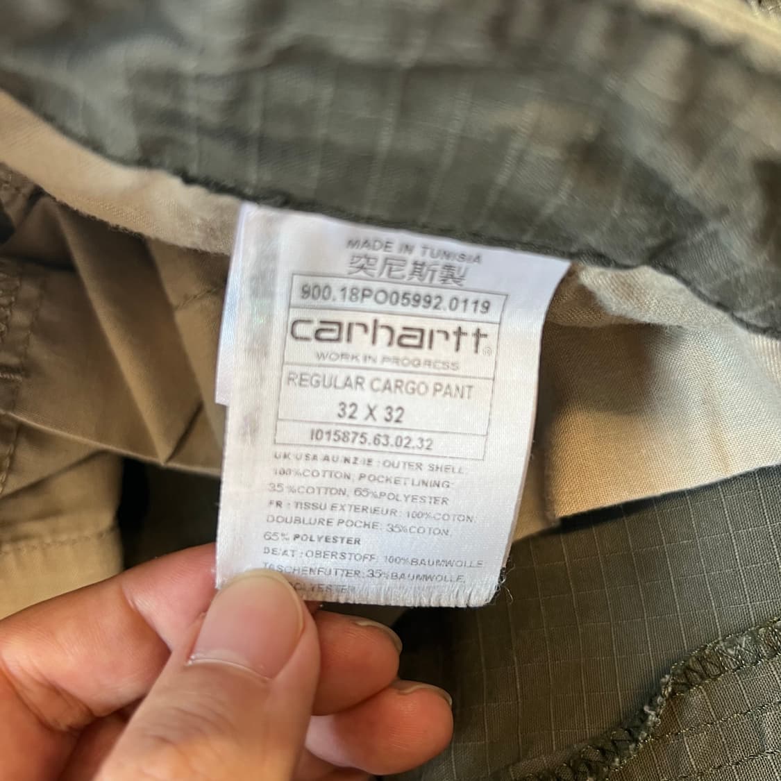 [32X32]칼하트 (CARHARTT) WIP 레귤러 카고팬츠 상품이미지4