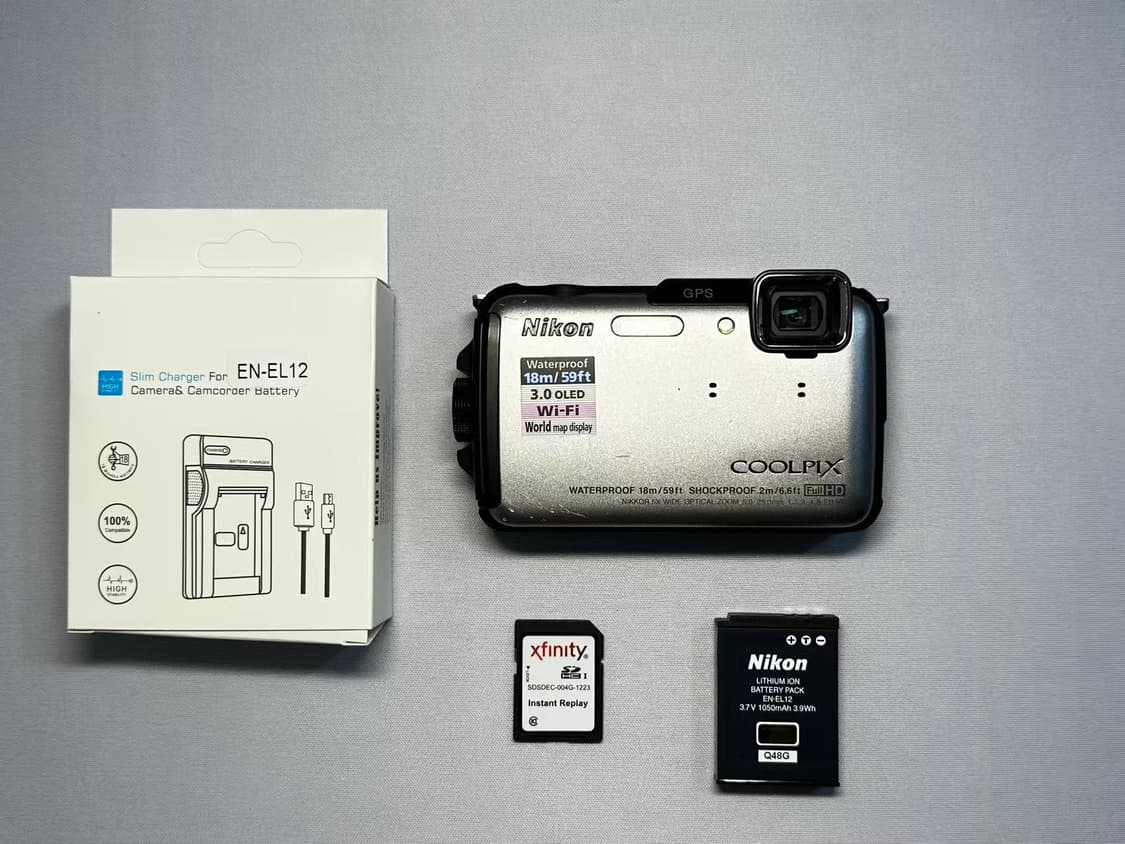 니콘 쿨픽스aw110(aw100) 은색 디카 상품이미지8