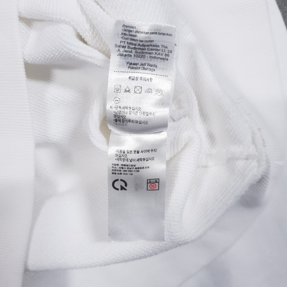 여성 L) 라코스테 신형 22ss 부클 크록 레터링 맨투맨 스웻셔츠 상품이미지6