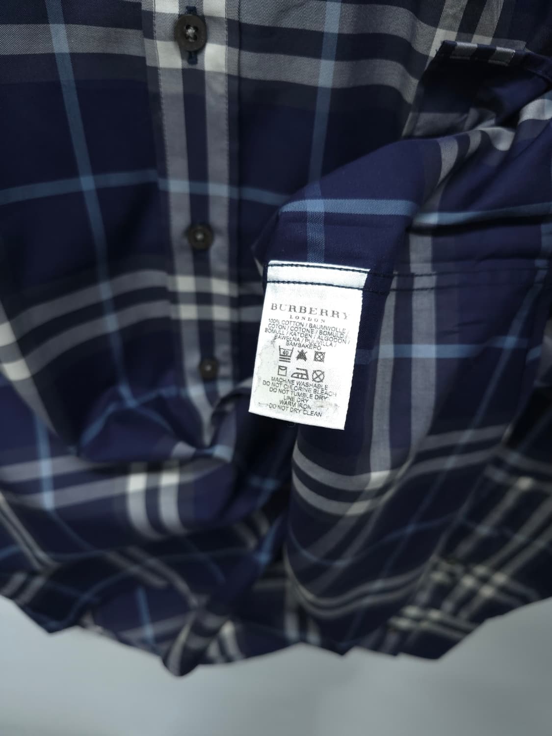 버버리 런던 남성 클래식 체크 셔츠 XL 상품이미지9