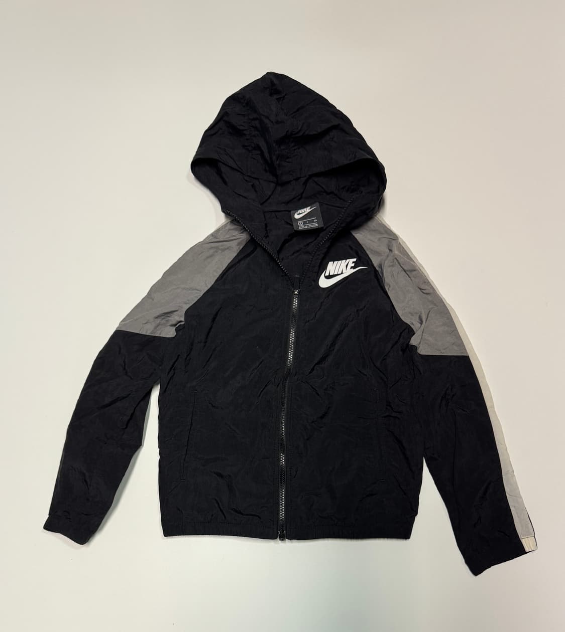 나이키 키즈 나일론 배색 후드 바람막이 130 상품이미지1