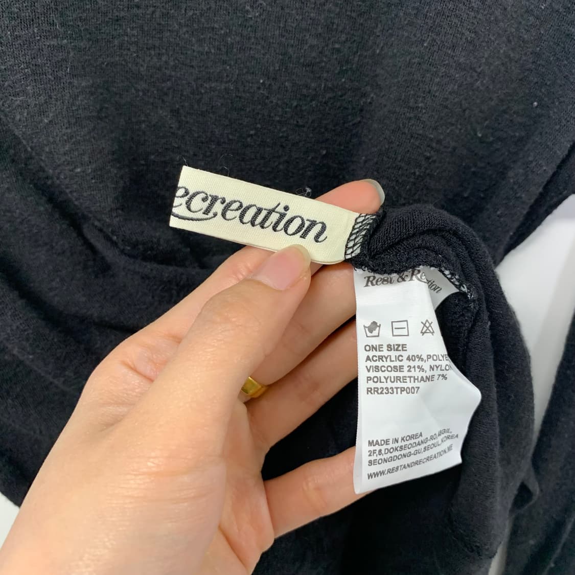 레스트앤레크레이션 RR 하이넥 롱 슬리브 탑 상품이미지6