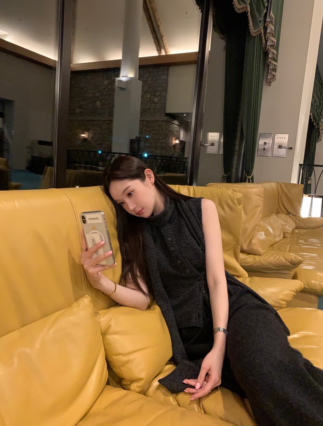 오브제스트 Pure Wool Scarf Vest Set  상품이미지1