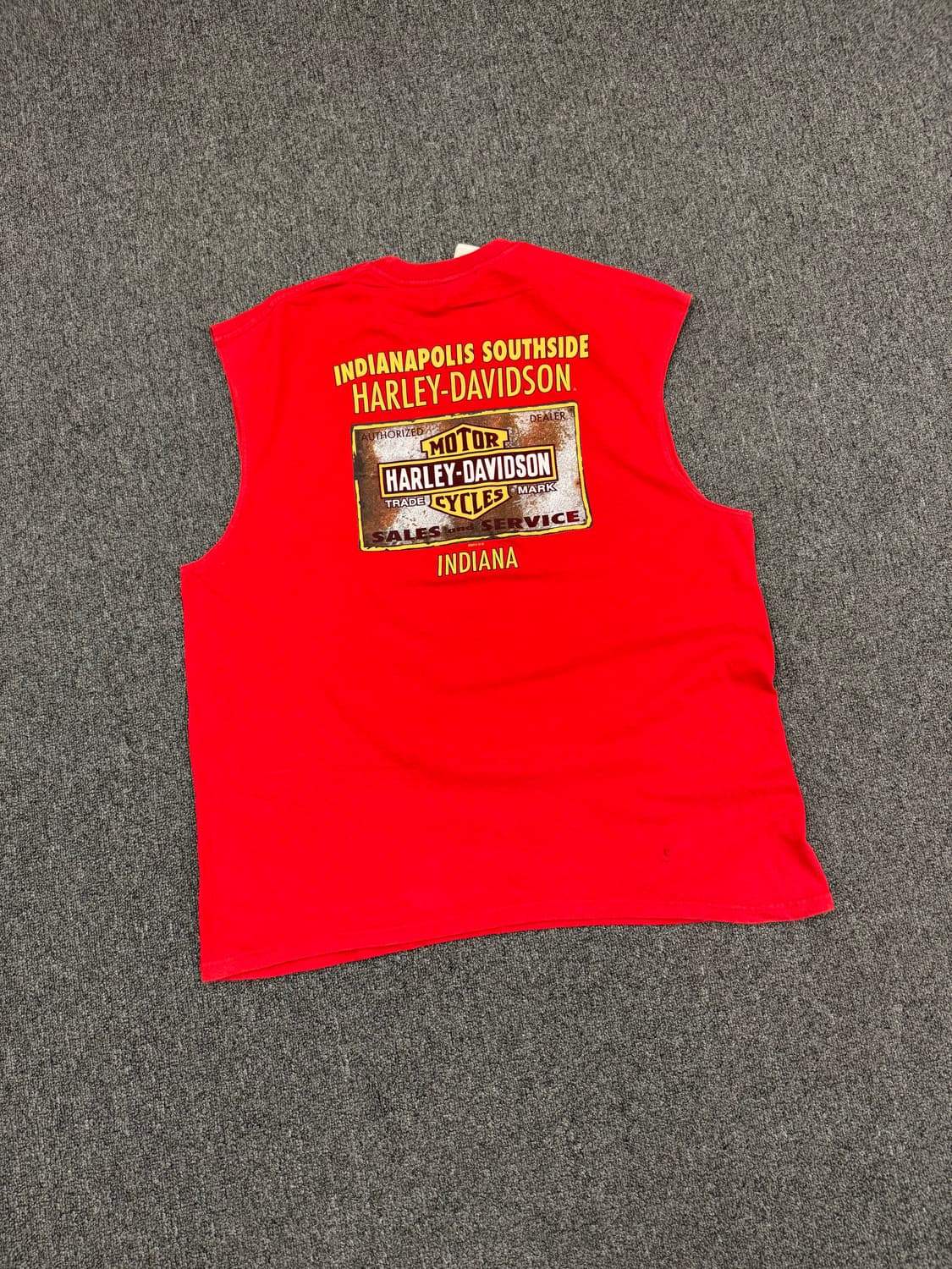 XL)할리데이비슨 빈티지 프린팅 Indiana 나시 상품이미지7
