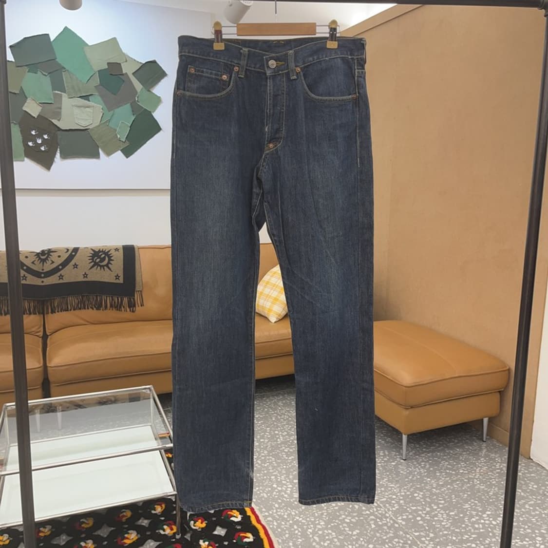 에비수 올드스쿨 키치 포켓 프린팅 데님 팬츠 32인치 C06874 상품이미지4