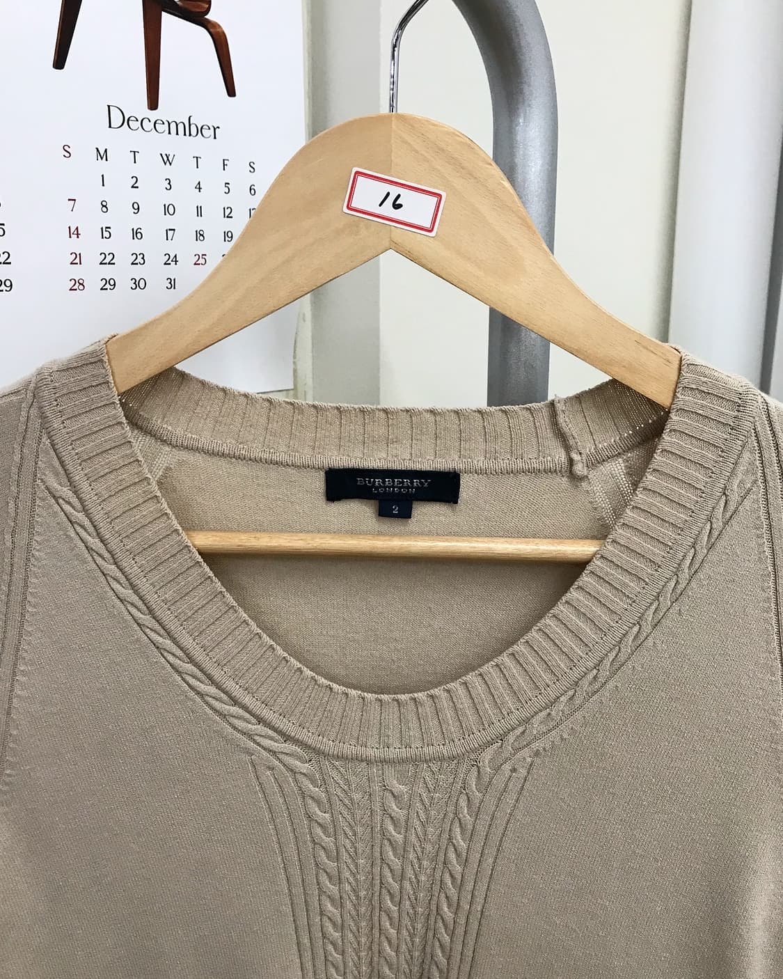 버버리 로고 7부 니트 상품이미지2