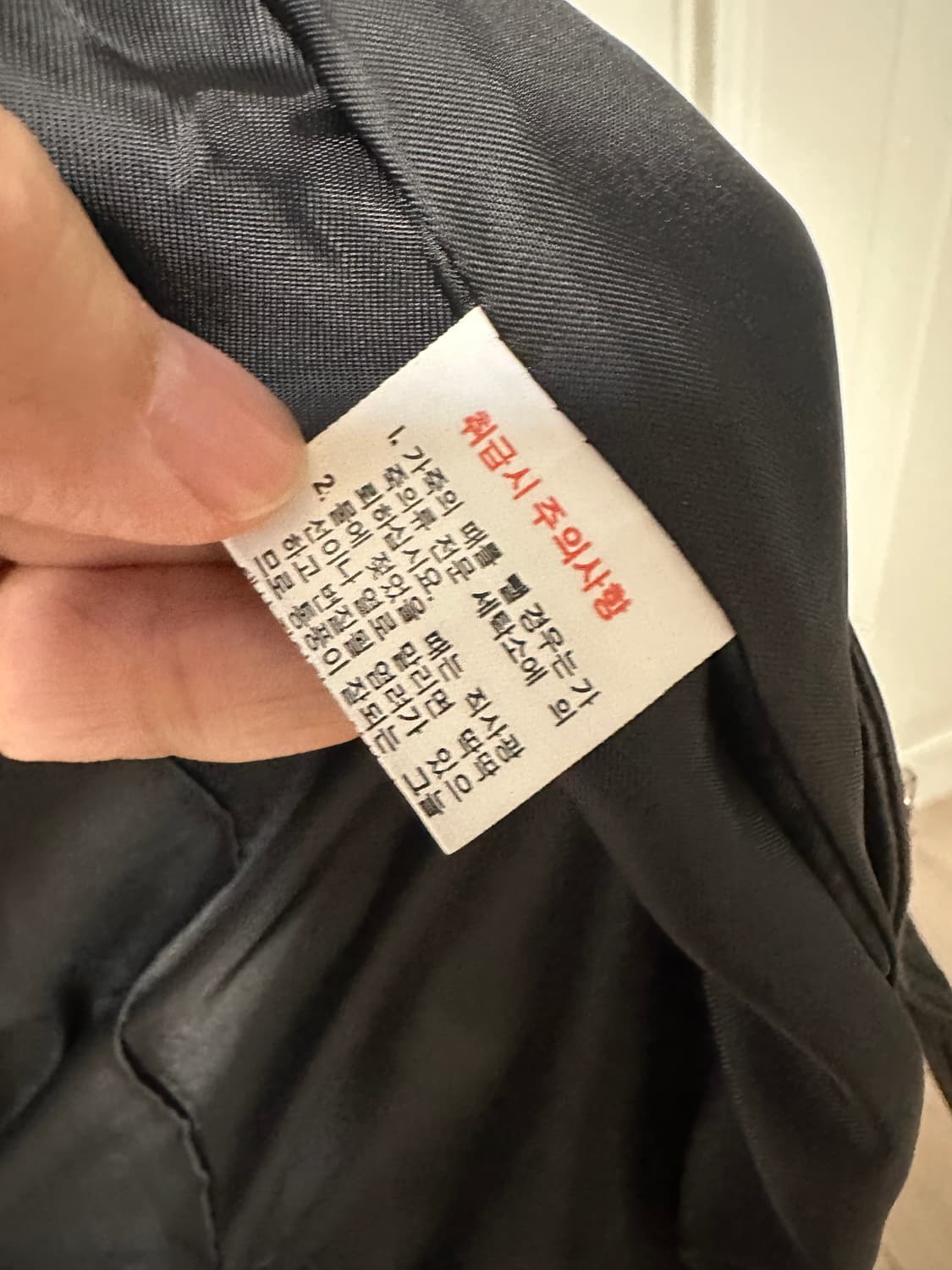 블랙 후드 가죽 자켓 새상품 M(55) 상품이미지8