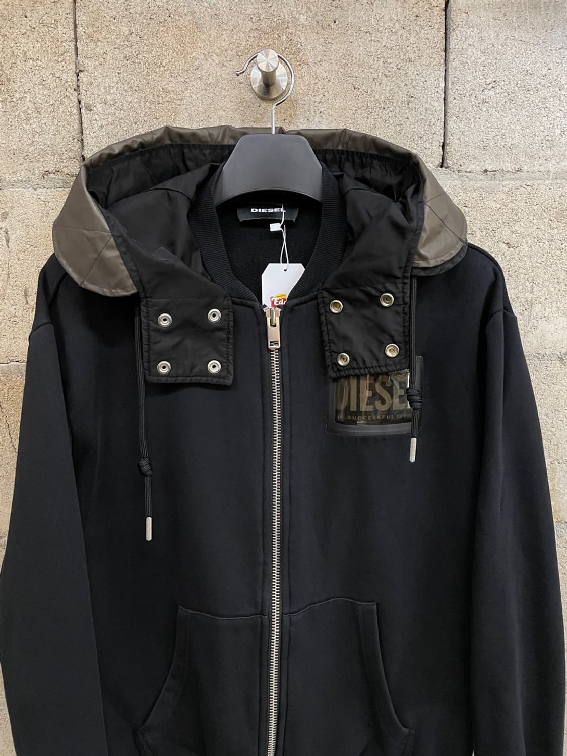 디젤 로고 후드집업 상품이미지2