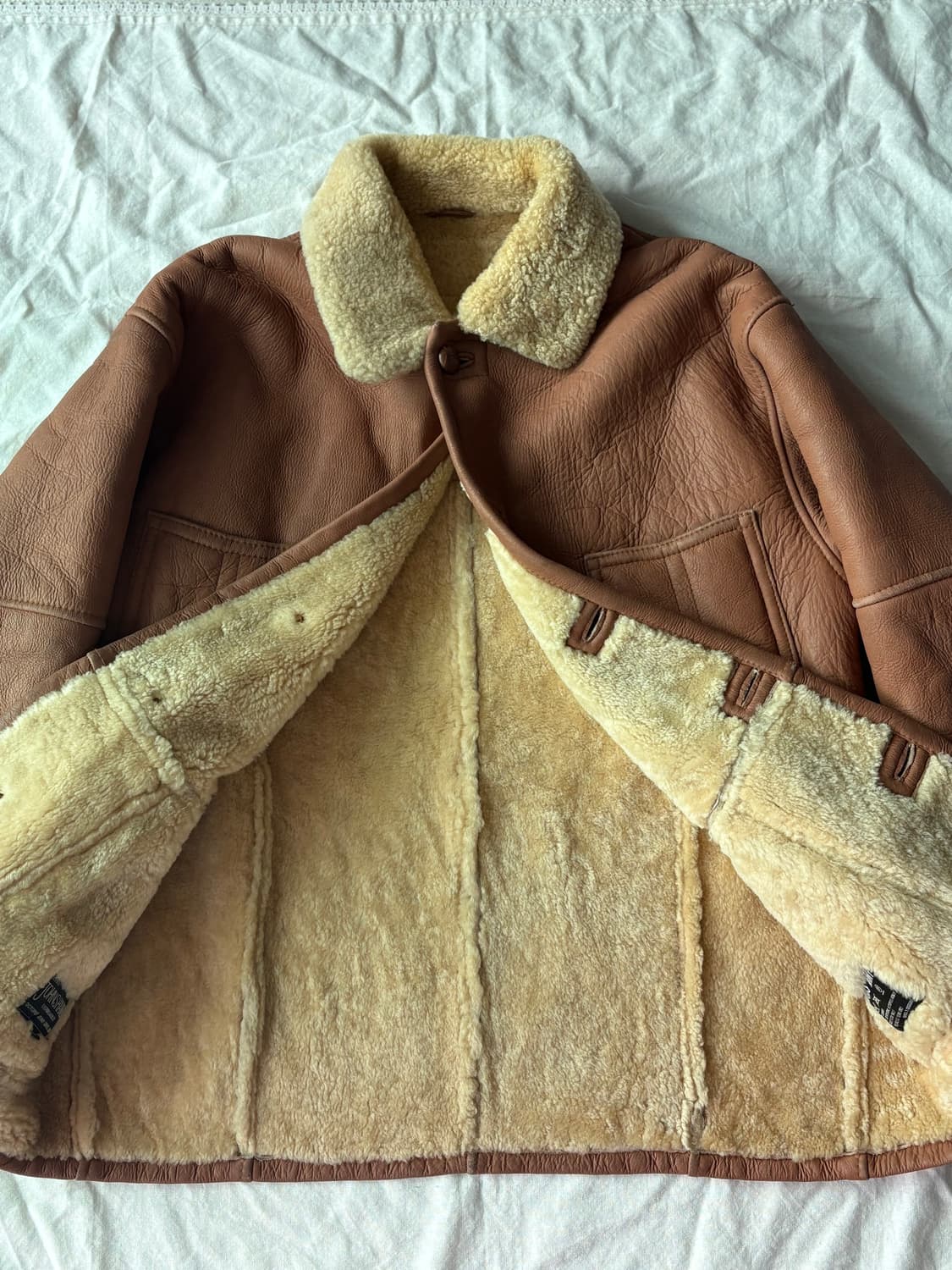 Vintage JOHNS HAMER 양가죽 무스탕 상품이미지3