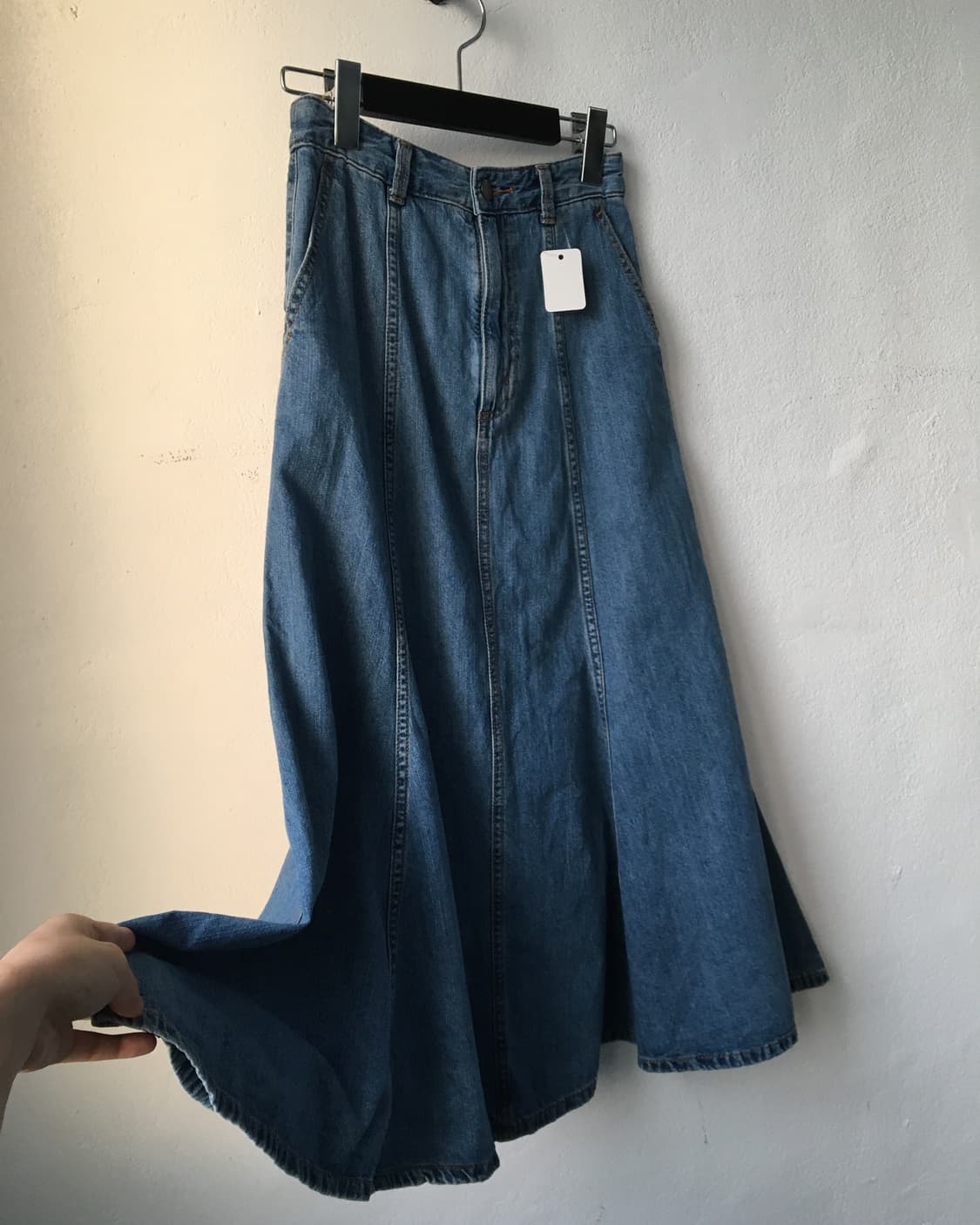 Denim long skirt 상품이미지4