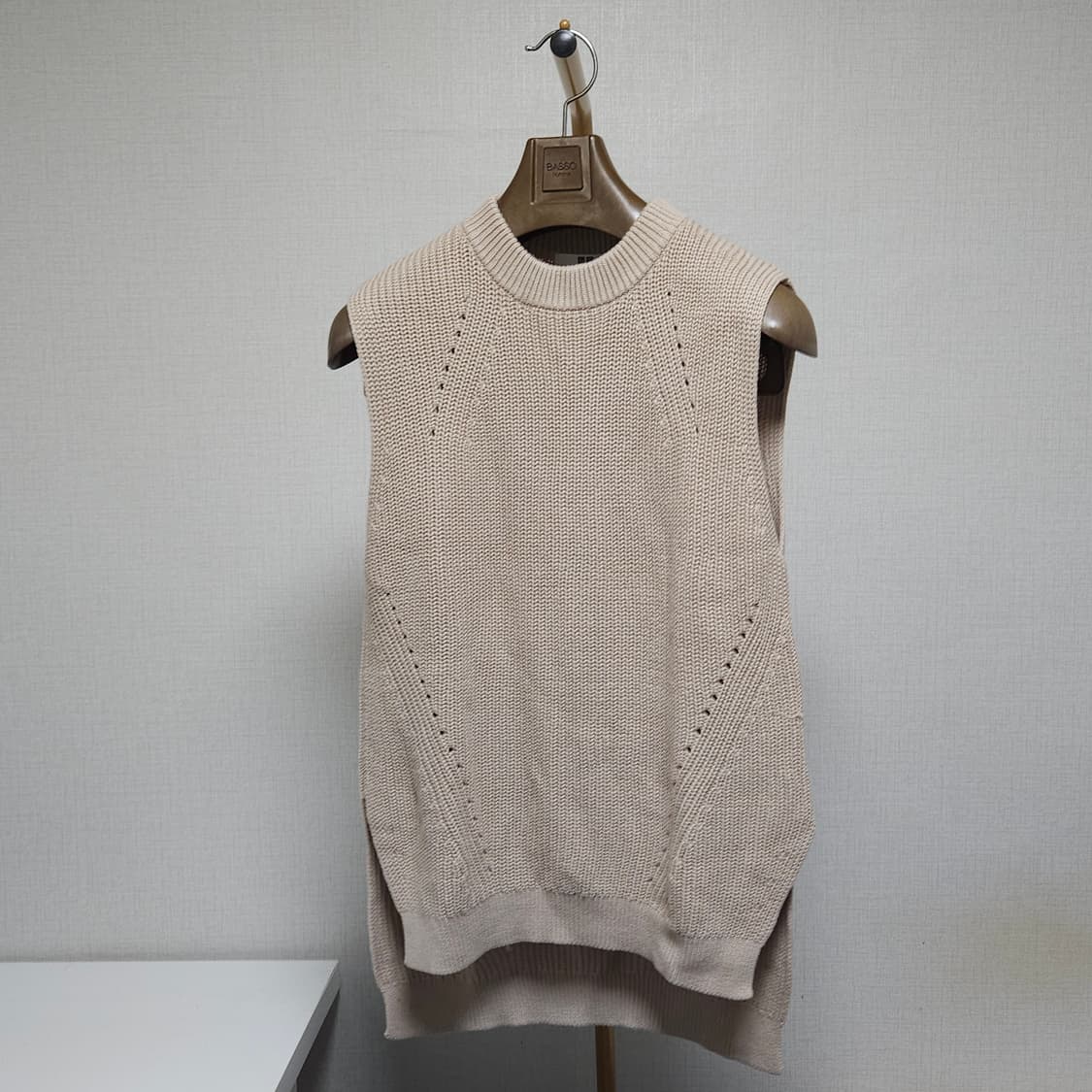 L ) 유니클로 여성 니트 롱 베스트 상품이미지1