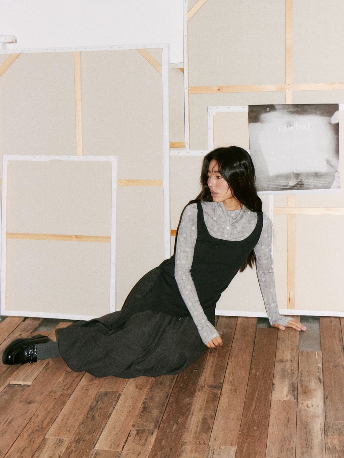 YAWHAT 도트 레이어드 디자인 탑 상품이미지2