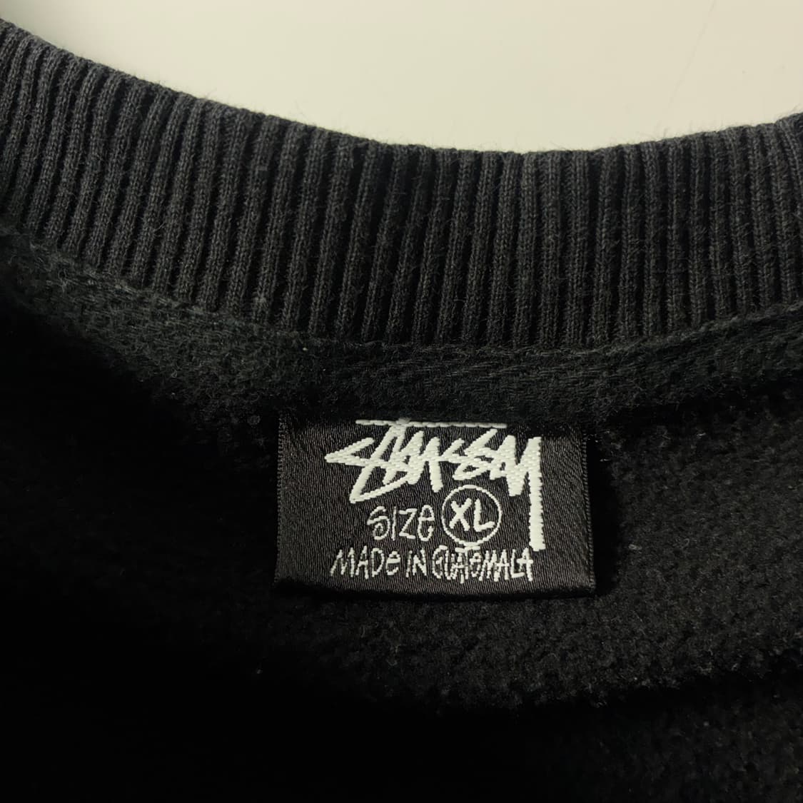 Stussy  스투시 베이직 빅로고 블랙 맨투맨  상품이미지5