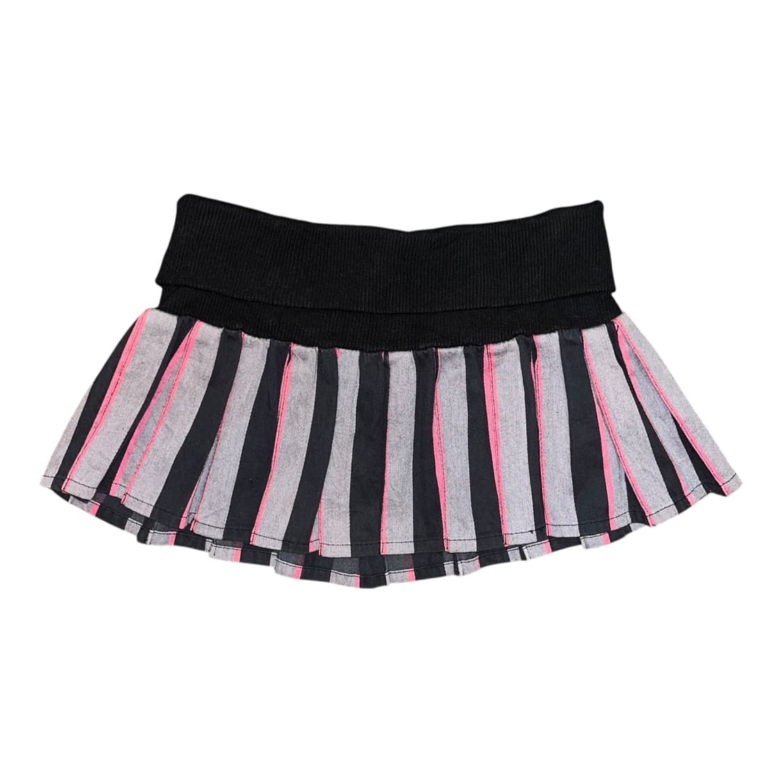 Pinklatte 허리 밴딩 아일렛 포인트 스트라이프 스커트 갸루y2k 상품이미지3