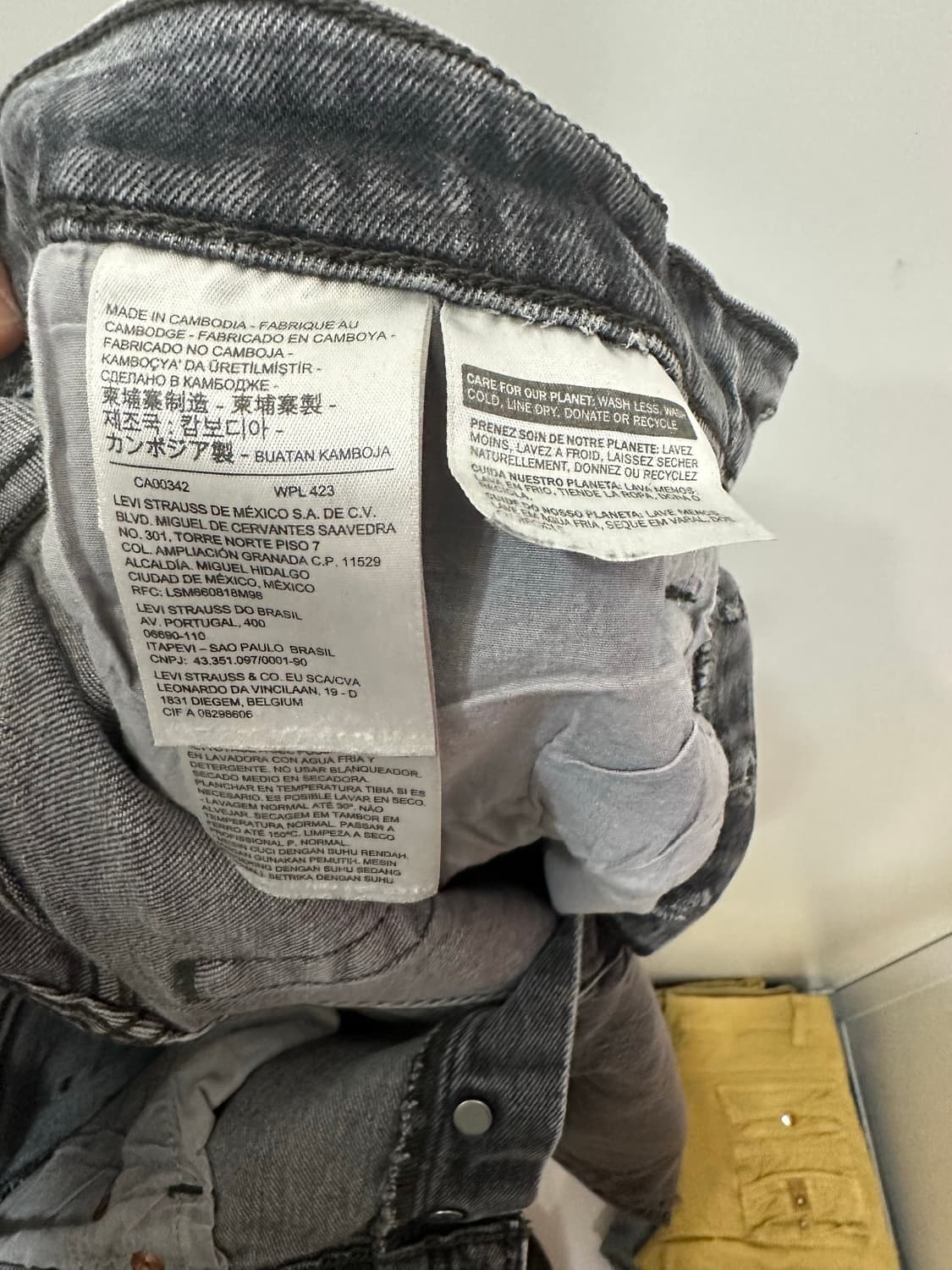 LEVIS 리바이스 빅E 스트레이트 흑청데님 30 상품이미지5