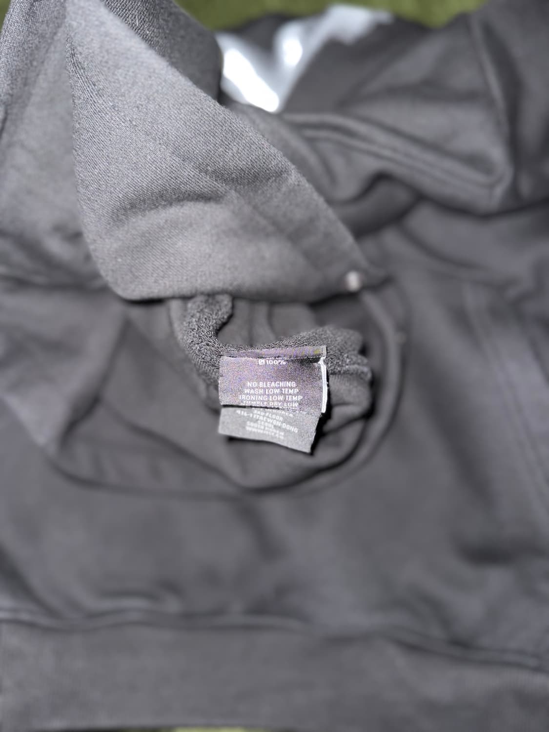 [XL] IISE 이세 로고 그래픽 패치 릴렉스 핏 한복 후디 블랙 상품이미지8