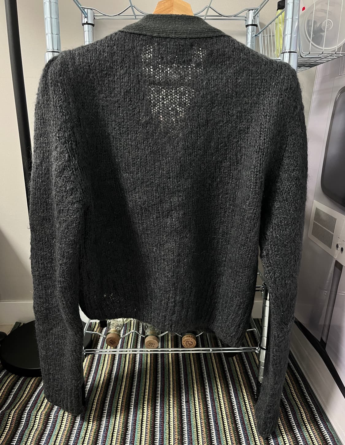 아모멘토 그랜마가디건 다크그레이 상품이미지2