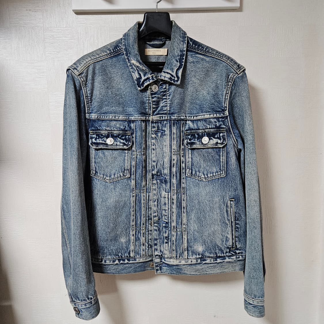 올세인츠 데미지 데님 트러커 자켓 상품이미지1